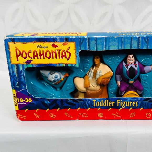 Disney Pocahontas Toddler Figures 4 Pack w/ Pocaho, Powhatan , Ratcliffe & Percy - Picture 2 of 6